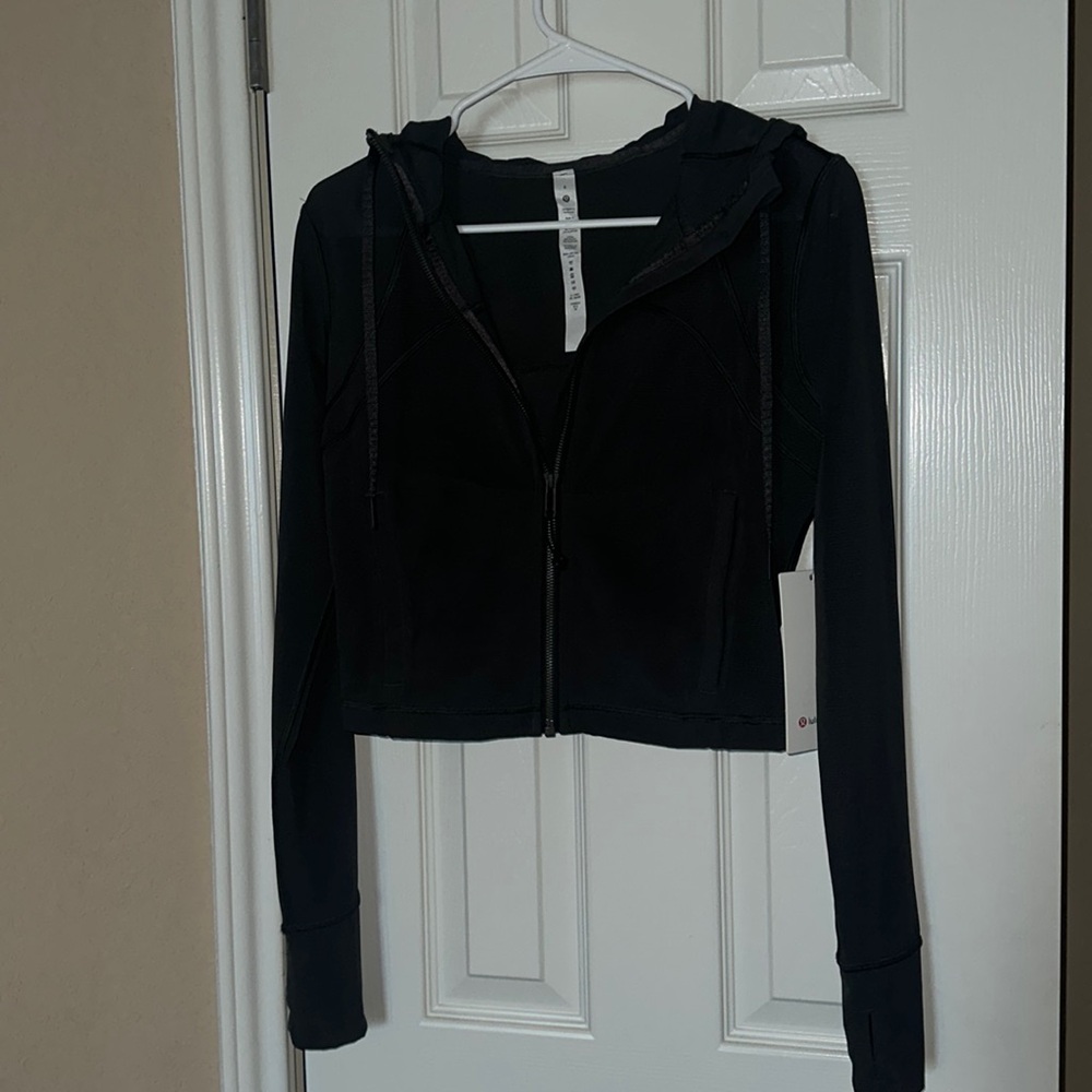 Lululemon Mesh Hooded Define Cropped Jacket